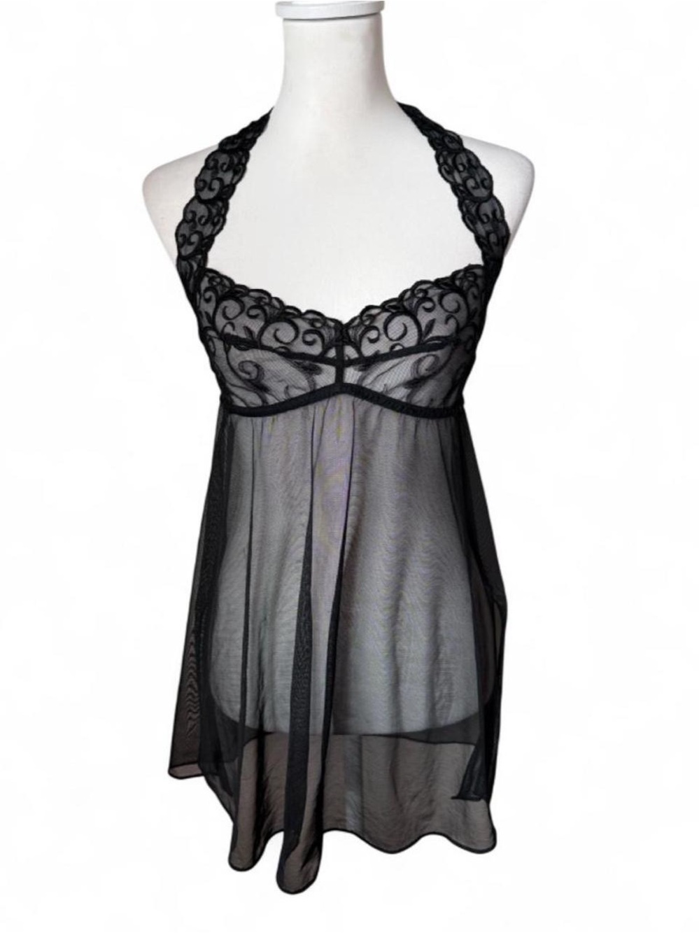 Victoria’s Secret Embroidered Halter Slip